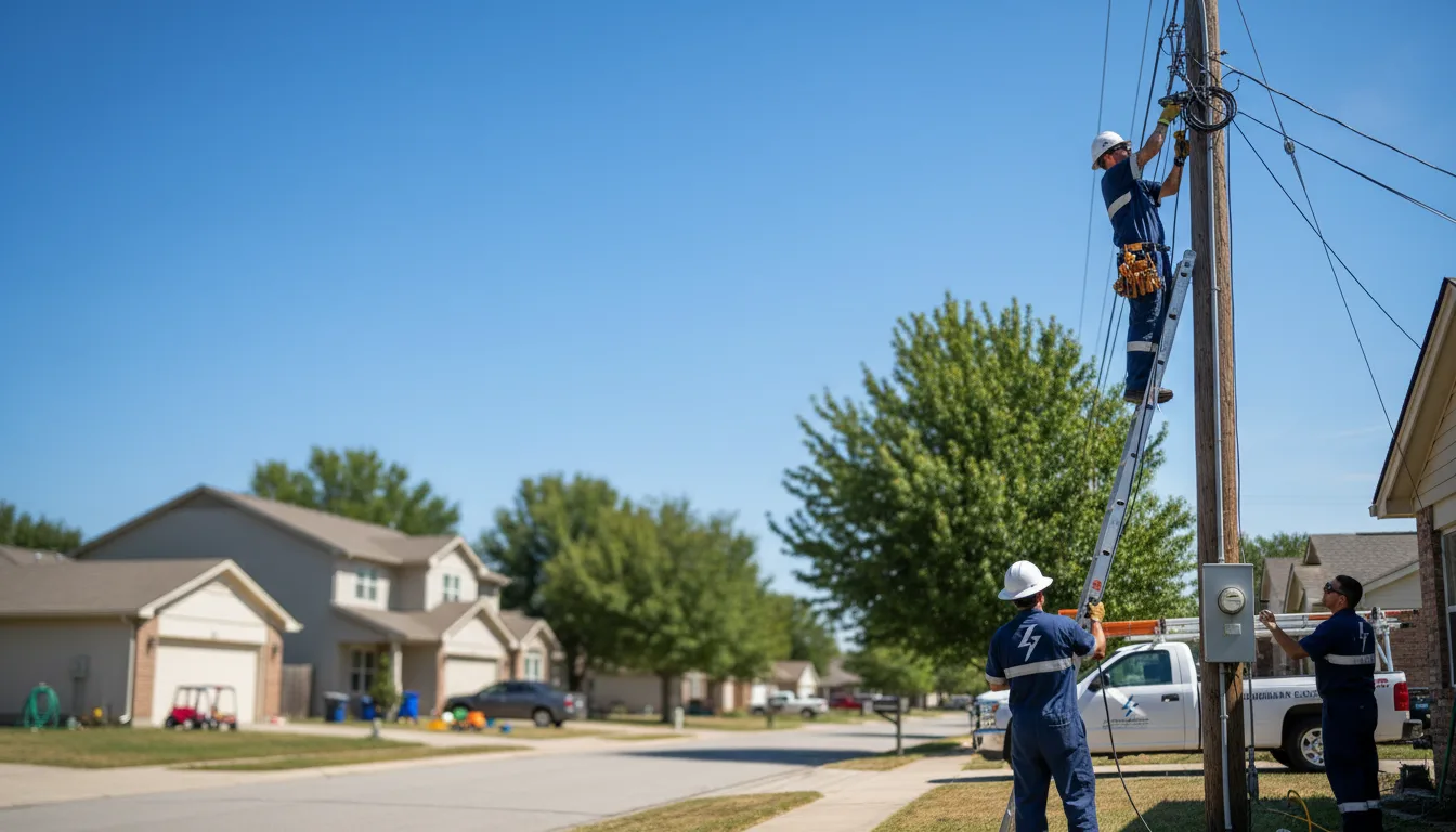 Residential electrician providing installation services in Hardin, MT